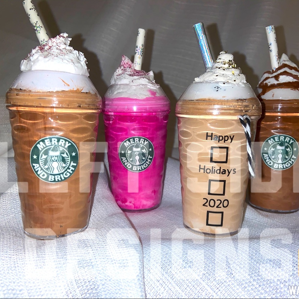 Starbucks inspired Christmas ornaments